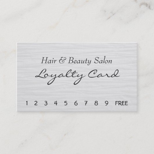 Haar- en Beauty Salon Loyalty-kaart Klantenkaartje (Voorkant)