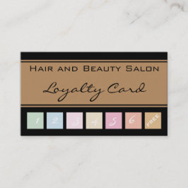 Haar- en Beauty Salon Loyalty-kaart Klantenkaartje