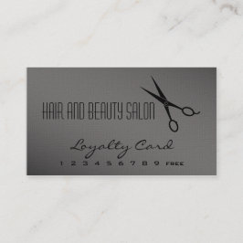 Haar- en Beauty Salon Loyalty-kaart - Schaar Klantenkaartje