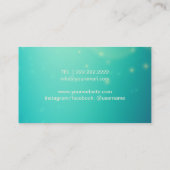 Haar- en Eyelash-uitbreidingen Moderne gouden en B Visitekaartje (Achterkant)