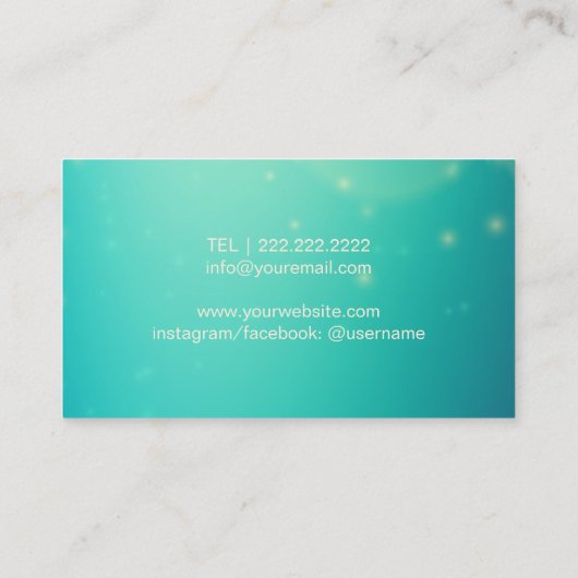 Haar- en Eyelash-uitbreidingen Moderne gouden en B Visitekaartje (Achterkant)