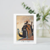 Haar en hem, Mode Illustration, 1921 (pochoir p. Briefkaart (Staand voorkant)