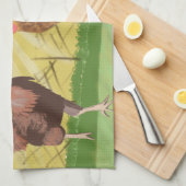 Haar en kip theedoek (Quarter Fold)