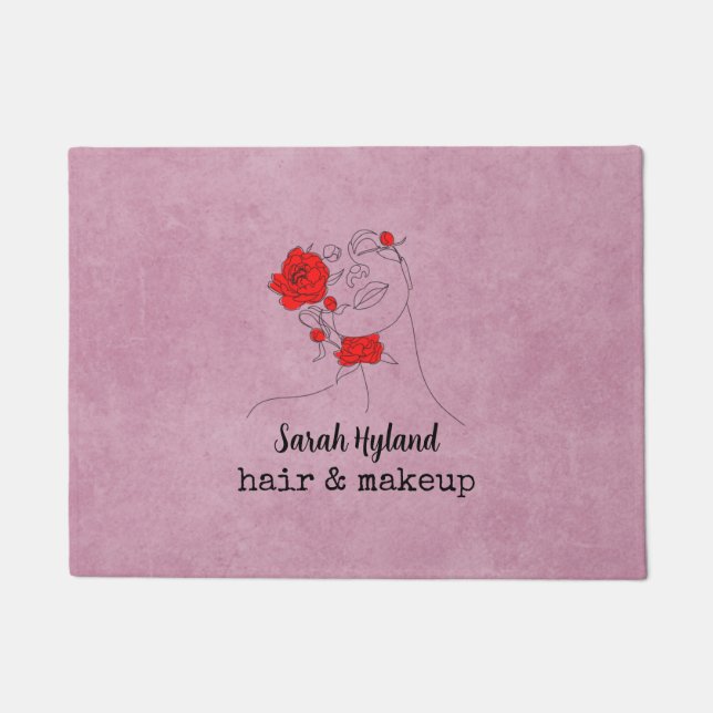 Haar en make-up deurmat (Voorkant)