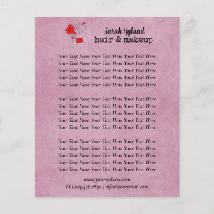 Haar en make-up  flyer