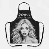 Haar en make-up schoonheidssalon schort (Voorkant)