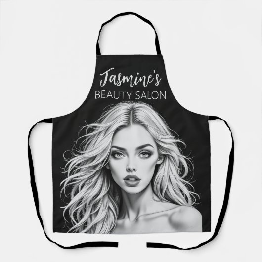 Haar en make-up schoonheidssalon schort (Voorkant)