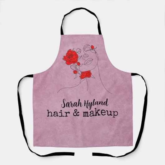 Haar en make-up schort (Voorkant)