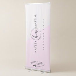 Haar- en Makeup-artiest of Salon Custom Logo Large Roll-up Banner