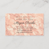 Haar- en Makeup-artiesten, Roos Gold Marble, Vs 2 Visitekaartje (Achterkant)