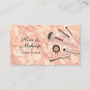 Haar- en Makeup-artiesten, Roos Gold Marble, Vs 2 Visitekaartje