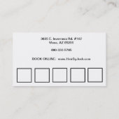 Haar- en Makeup-Visitekaartje Visitekaartje (Achterkant)