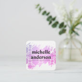 Haar- en Mode-stylist patroon Vierkante Visitekaartje (Staand voorkant)