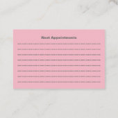 Haar- en nagelsalon Volgende Afspraken Kaart Visitekaartje (Achterkant)