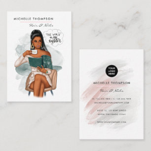 Haar- en nagelVisitekaartje Visitekaartje