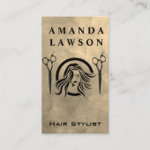 Haar- en schaar-Logo Visitekaartje (Voorkant)