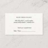 Haar en Schoonheid Gereedschap Afsprakenkaartje (Achterkant)