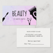 Haar en Schoonheid Gereedschap Afsprakenkaartje (Voorkant / Achterkant)
