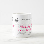 Haar- en schoonheidsbedrijf voor wimper extensies  koffiemok (Center)