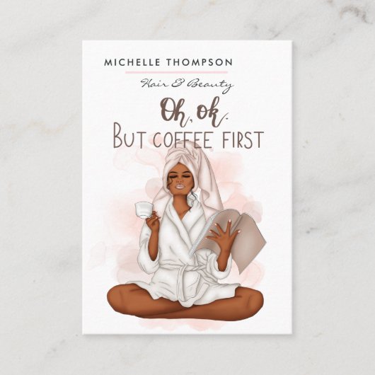 Haar- en schoonheidsVisitekaartje Visitekaartje (Voorkant)