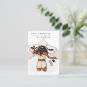 Haar- en schoonheidsVisitekaartje Visitekaartje (Staand voorkant)