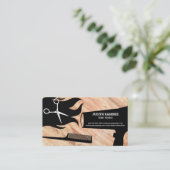 Haar- en stylistgereedschap | Hout Appt Afsprakenkaartje (Staand voorkant)