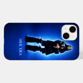 Haar Era Blue Glow Aesthetic Phonehoesje Case-Mate iPhone Case (Achterkant (horizontaal))