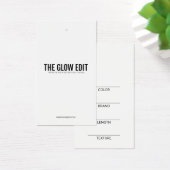 HAAR EXTENSIE RETAIL LABEL VISITEKAARTJE (Bureau)