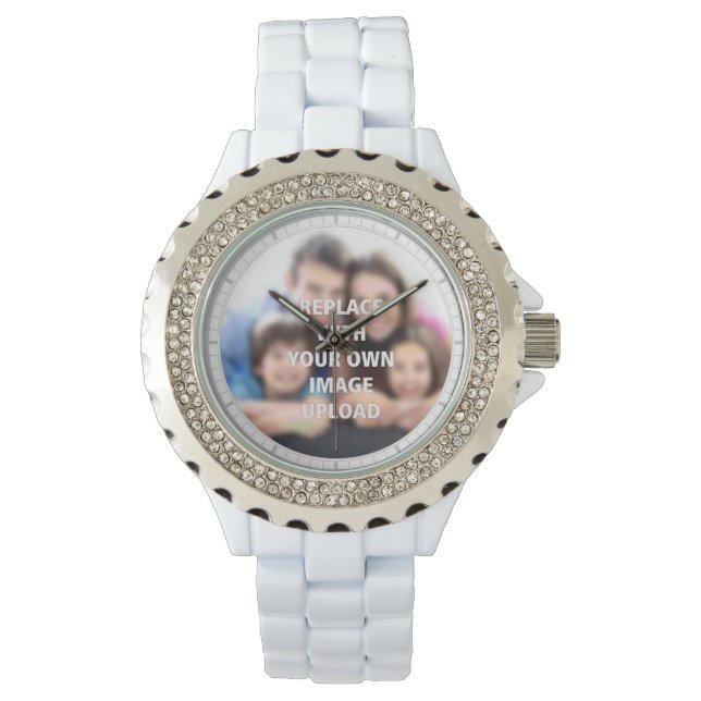 Haar familiefoto op een horloge (Voorkant)