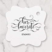 Haar favoriet bedankjes labels (Achterkant)