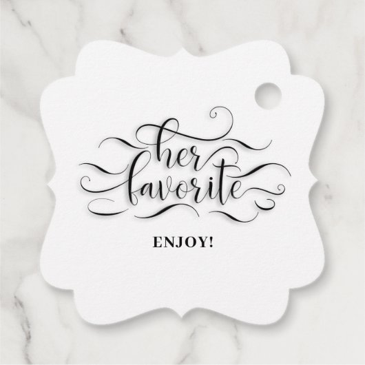 Haar favoriet bedankjes labels (Achterkant)