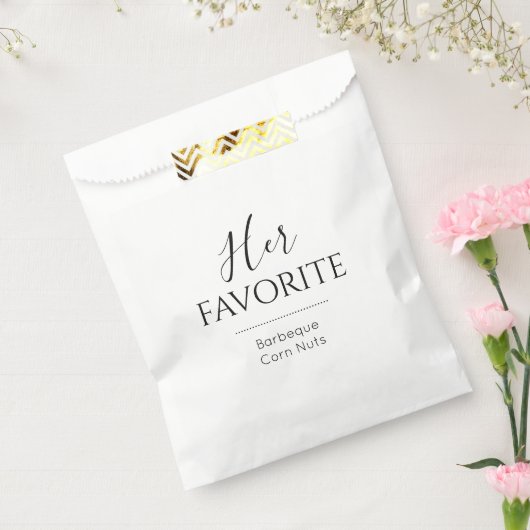 Haar favoriete bruidskeuzenkoppeling bedankzakje (Gezegeld)