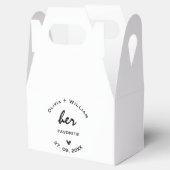 Haar favoriete bruiloft is voor het hart bedankdoosjes (Geopend)