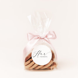 Haar favoriete partij Stickers een script letterty