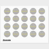 "Haar" favoriete snack Ronde Sticker (Vel)