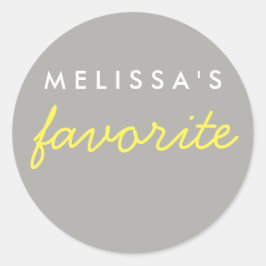 "Haar" favoriete snack Ronde Sticker