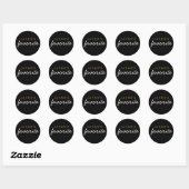 "Haar" Favoriete Snack Ronde Sticker (Vel)