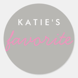 "Haar" favoriete snack Ronde Sticker