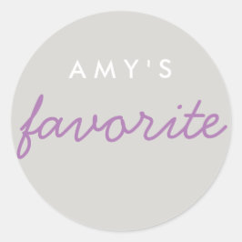 "Haar" favoriete snack Ronde Sticker