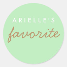 "Haar" favoriete snack Ronde Sticker