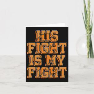 Haar Fight My Fight CRPS Bewustzijn Oranje Ribbon  Kaart