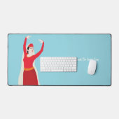 Haar geest is net zo sterk als het land waar ze va bureaumat (Keyboard & Muis)