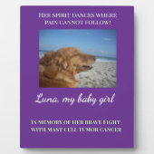 Haar geest leeft verder in liefde fotoplaat (Voorkant)