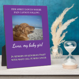 Haar geest leeft verder in liefde fotoplaat