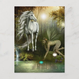 Haar geheime plaats briefkaart