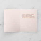 Haar Geloften Roze  Crest Roos Gouden Trouwboek Kaart (Binnen)