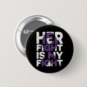 Haar gevecht is het bewustzijn van Heimerheimer Ronde Button 5,7 Cm (Voorkant /achterkant)