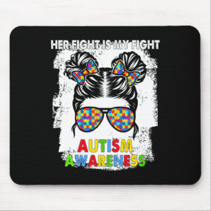 Haar gevecht is mijn boodschap van 'Fight Autism A Muismat
