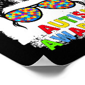 Haar gevecht is mijn boodschap van 'Fight Autism A Poster (Hoek)