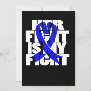 Haar gevecht is mijn 'Colon Cancer Blue Ribbon' (2 Save The Date